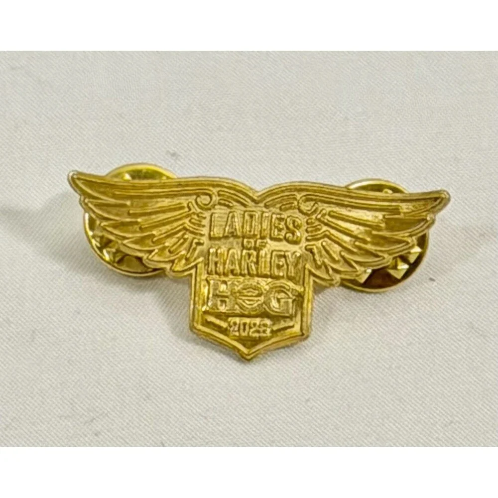 Harley-Davidson Ladies of Harley (LOH) HOG Gold-Tone Winged Lapel Pin